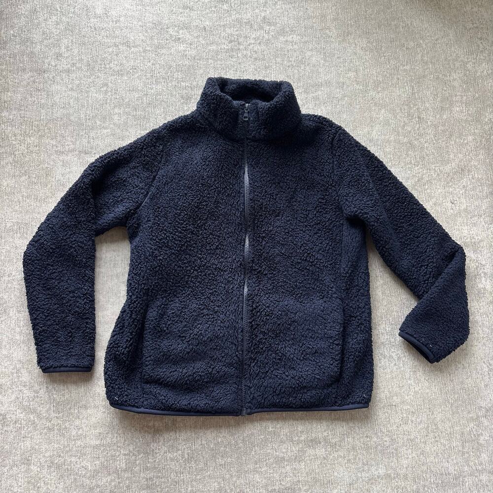 Uniqlo Navy Fleece Zip Jacket